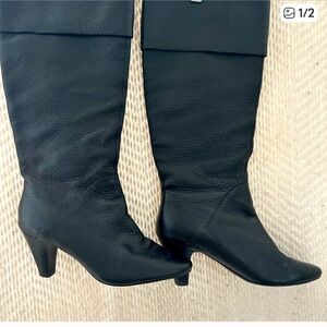 Chic Black Heeled Boots. Mark Fisher